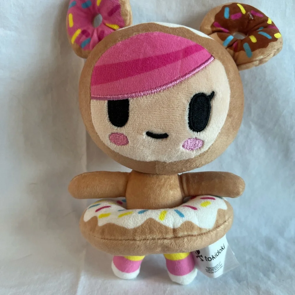 Tokidoki Donutella‎ Plush - Brown, Pink, and White